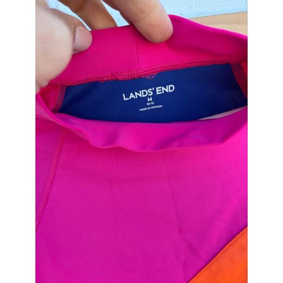 Lands' End Long‎ Sleeve Swim Top, Rash Guard, UPF, Size Girls M (8-10) - Picture 3 of 4
